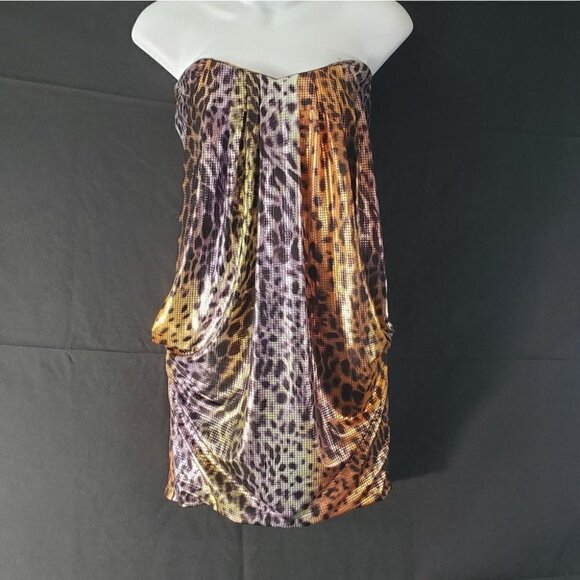 Cheetah Pattern Mini Dress Women's Small - Picture 1 of 4